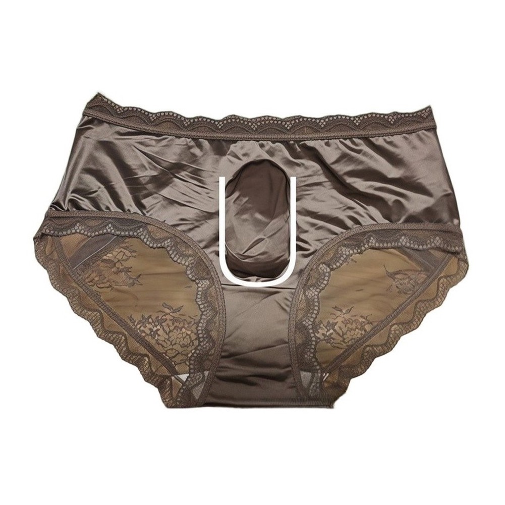 Men Satin Lace Seamless Ice Si - огляд і ціна Pouch Boxer Pouch