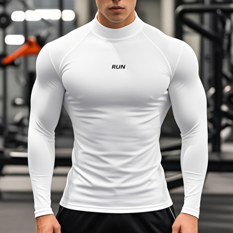 Men's Running Turtleneck Quick - огляд і ціна T Shirt Tight Fit
