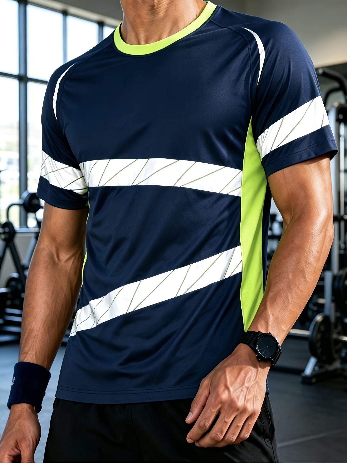 Men Sports Short Sleeve T-shir - огляд і ціна T Shirt Tight Fit